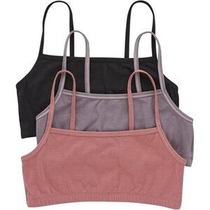 🆕Women's Black Cotton String Bralette (3 Pack)